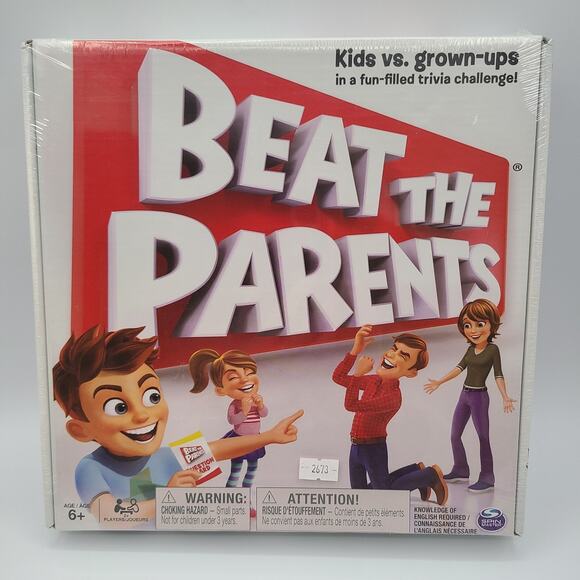 Beat the Parents Board Game Kids vs Grown Ups For Ages 6+ Family Fun Night - Picture 1 of 9